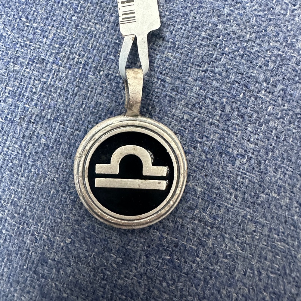 BICO Silver over pewter libra zodiac Pendant